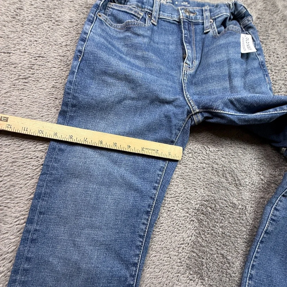 Old Navy Boys 360 Stretch Slim Jeans NWT Size 16 24x30 Medium Wash Denim